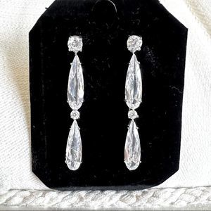 NEW Faceted Crystal Drop Earrings
